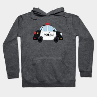 Cute Police Car Design Hoodie